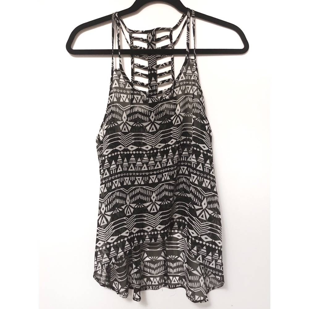 Aztec patterned tank top